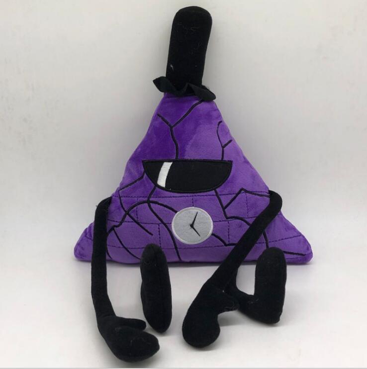 三角毛绒 黄色三y角形梦魔玩具毛绒娃娃
