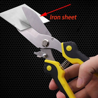 23cm Electrician Scissors Sheet Jagged Shears Aviation Sciss