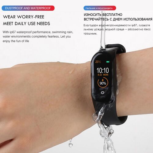 Smart Band Fitness Trcker M4 Sport Bracelet Pedometer Heart