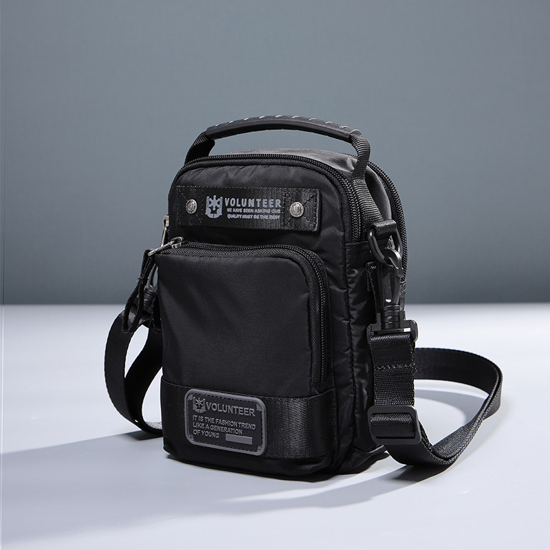 小斜挎包男款单肩包多功能男包包男生休闲帆布包男士牛津布手机包