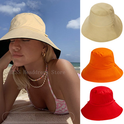 推荐Double-sided Wearing Bucket Hats for Woman Panama Bucket