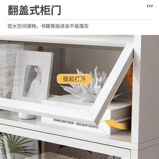 书架落地置物架客厅亚克力防尘储物柜家用一体靠墙柜子幼儿园书zb