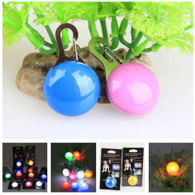 新品1pcs Dog Pet Pendant LED Lighted Cat Safety Flashing Nig