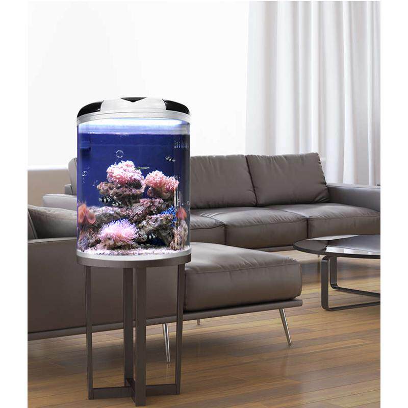 闽江半圆形玻璃鱼缸水族箱客厅家用小型圆柱电视柜桌面生态免换,宠物/宠物食品及用品,底柜/落地缸,淘宝优惠券,粉丝福利购,淘宝优惠卷