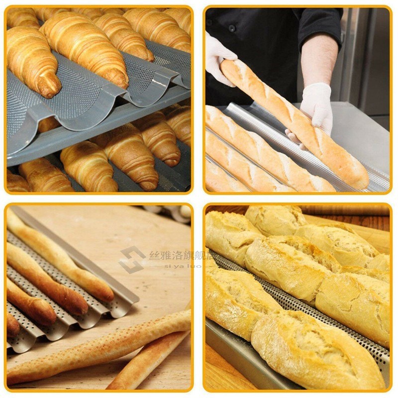French Bread Baking Mold Wavy Baguette  Mold Wave Bread Baki