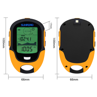 户外手持高度计海拔仪登山自驾多功能电Y子湿度气压