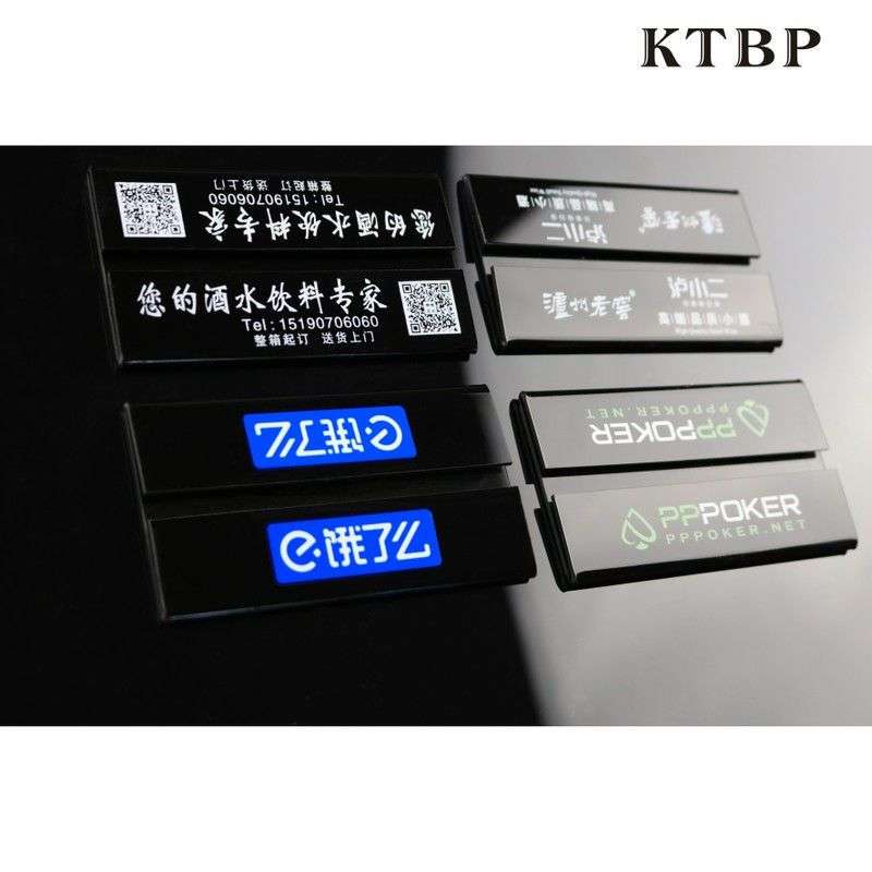速发亚克力台卡台签奶茶桌牌双面酒水牌餐牌台牌展示牌A6T型宽10*