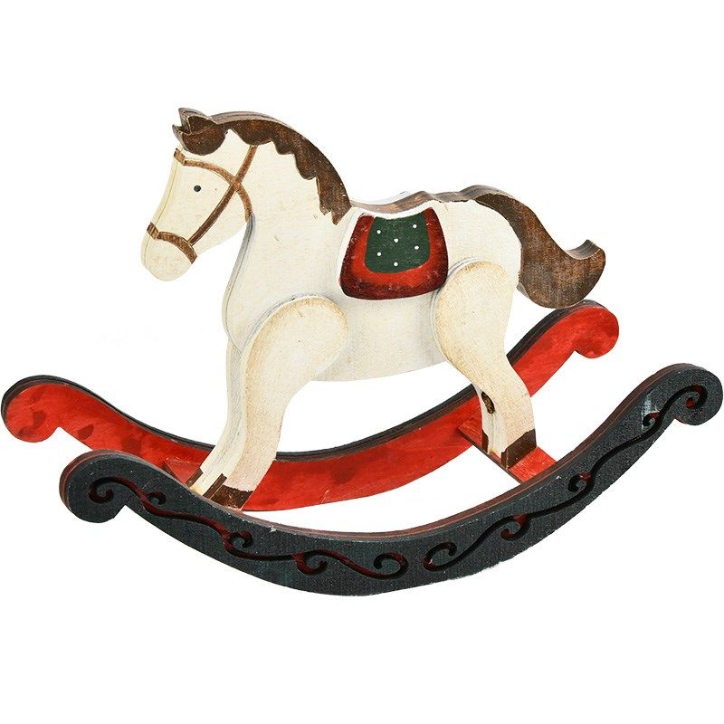 木质做旧小木马儿童玩具摆件圣诞节桌面橱窗场景布置装饰拍照道具,家居饰品,装饰摆件,淘宝优惠券,粉丝福利购,淘宝优惠卷