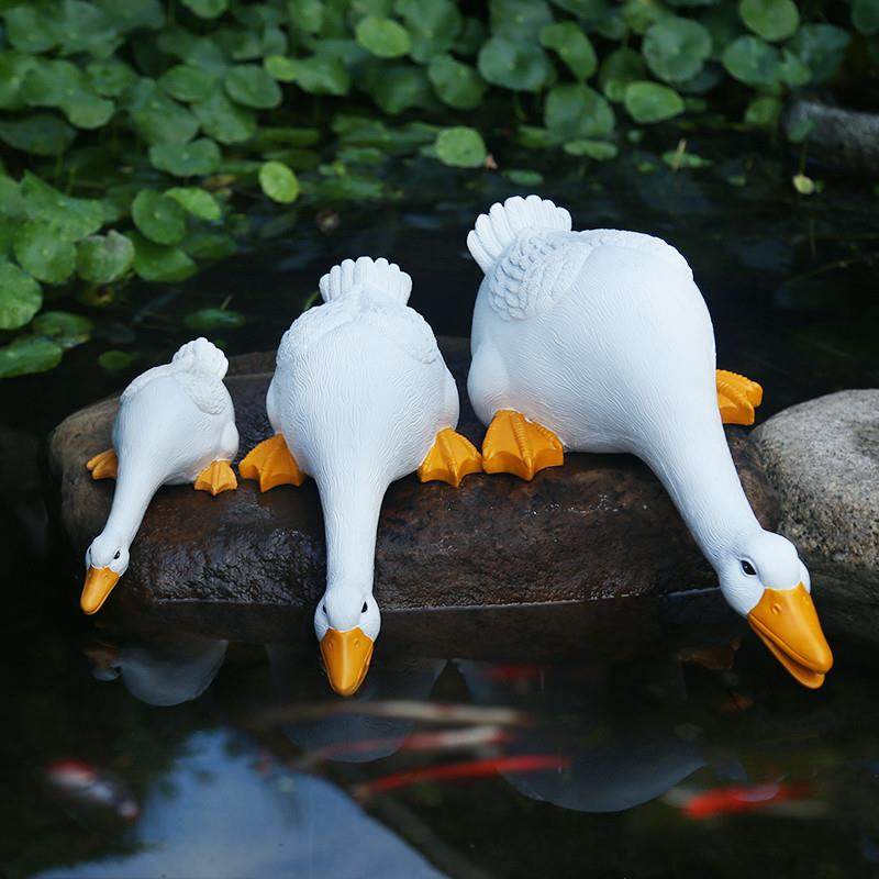 新款花园假山鱼池造景装饰水景动物池塘鸭子摆件户外庭院喷泉流水,家居饰品,户外/庭院摆件,淘宝优惠券,粉丝福利购,淘宝优惠卷