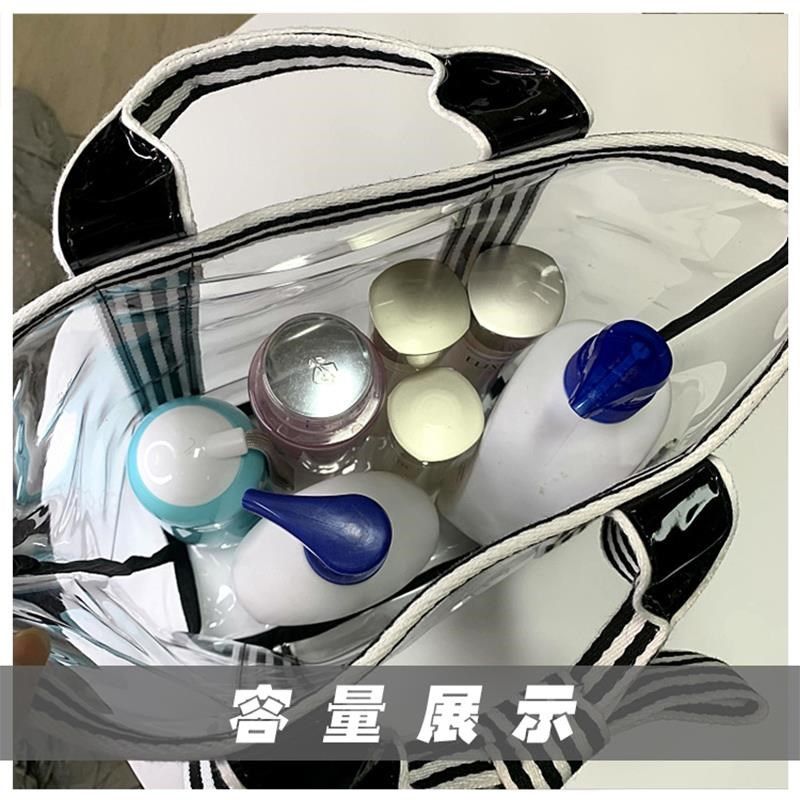 防水时尚女包沙滩包简约透明大容量果冻手提袋2023新款百搭手拎包,箱包皮具/热销女包/男包,通用款女包,淘宝优惠券,粉丝福利购,淘宝优惠卷