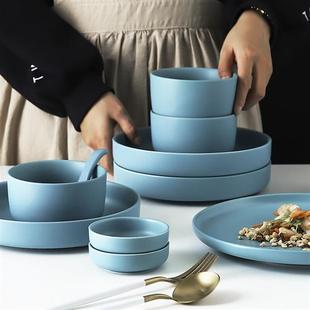 高档迹韵品质好物 餐具网红碗筷1 北欧碗碟v套装 家用简约碗盘日式