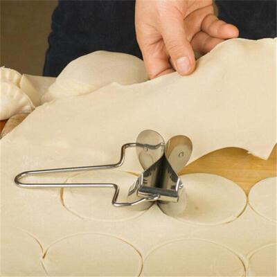 热销1Pc Stainless Steel Dumpling Wraper Mould Dough Circle R