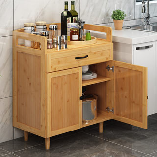 茶水柜碗柜简易橱柜厨房菜柜餐边柜置物柜家用实木柜子小型储物柜