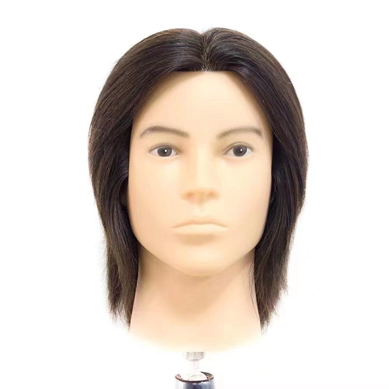 男发头模全真发男士头模 模特头理发店吹剪烫染漂卷杠油头发型