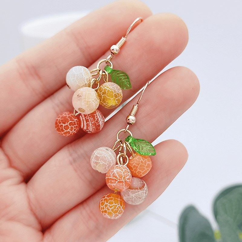 可爱多彩葡萄蚊香盘儿童耳夹女无耳洞耳环串珠水果耳饰甜美耳坠女,饰品/流行首饰/时尚饰品新,耳夹,淘宝优惠券,粉丝福利购,淘宝优惠卷