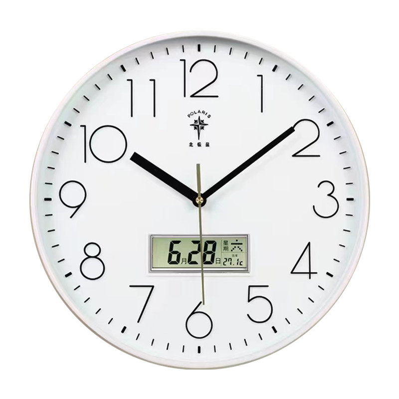 整点报时钟说话客厅钟大音量自动报时钟语k音挂钟多功能挂墙家用