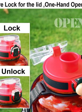 BuildLife 1.3L  Water Bottle For Bpa Free Tritan Outdoor S