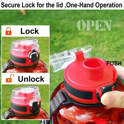 BuildLife 1.3L  Water Bottle For Bpa Free Tritan Outdoor S