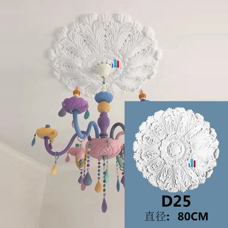 法式 PU灯盘法式吊顶天花板造型镂空雕花高分子圆盘 仿石膏线,基础建材,相框线条,淘宝优惠券,粉丝福利购,淘宝优惠卷