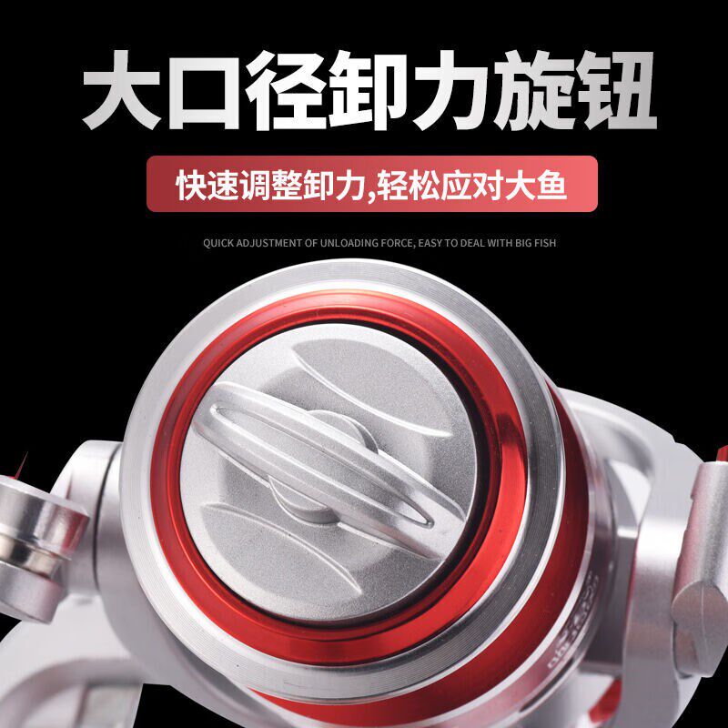 新款奈野蓝乔渔轮纺车轮全金属轮不锈钢路亚海竿远投轮海杆轮鱼线