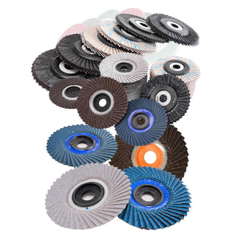 不锈钢抛光百叶片韩式软边花叶轮可弯曲面金属打磨百页片砂纸磨片