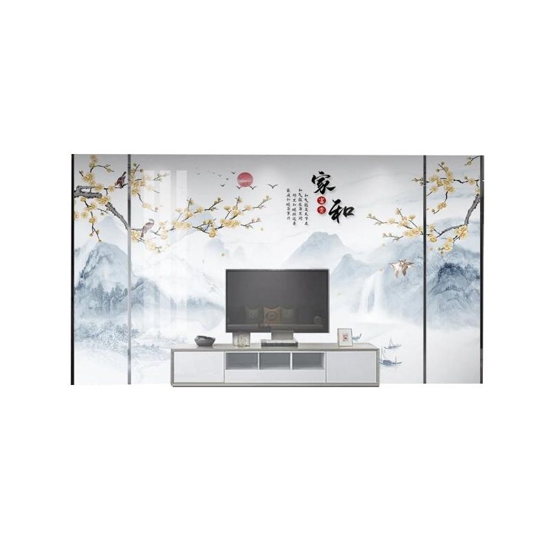 2023款瓷砖电视背景墙岩板客厅新中式简约微晶石大理石影视墙壁画,家装主材,瓷砖背景墙,淘宝优惠券,粉丝福利购,淘宝优惠卷