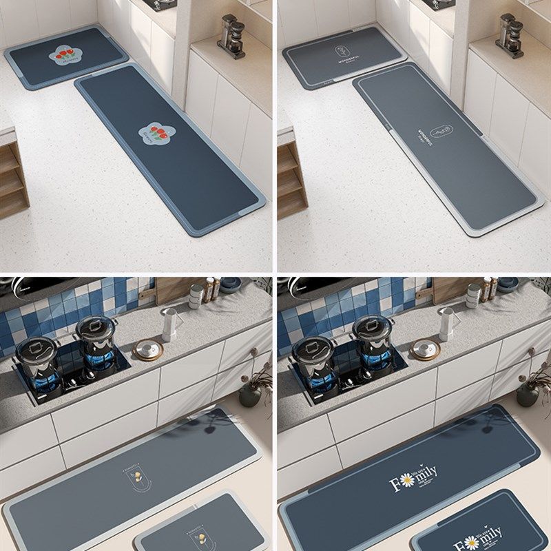 厨房地垫吸水吸油防滑家用长条可擦免洗脚垫防油防水耐脏定制门垫,居家布艺,厨房地垫,淘宝优惠券,粉丝福利购,淘宝优惠卷