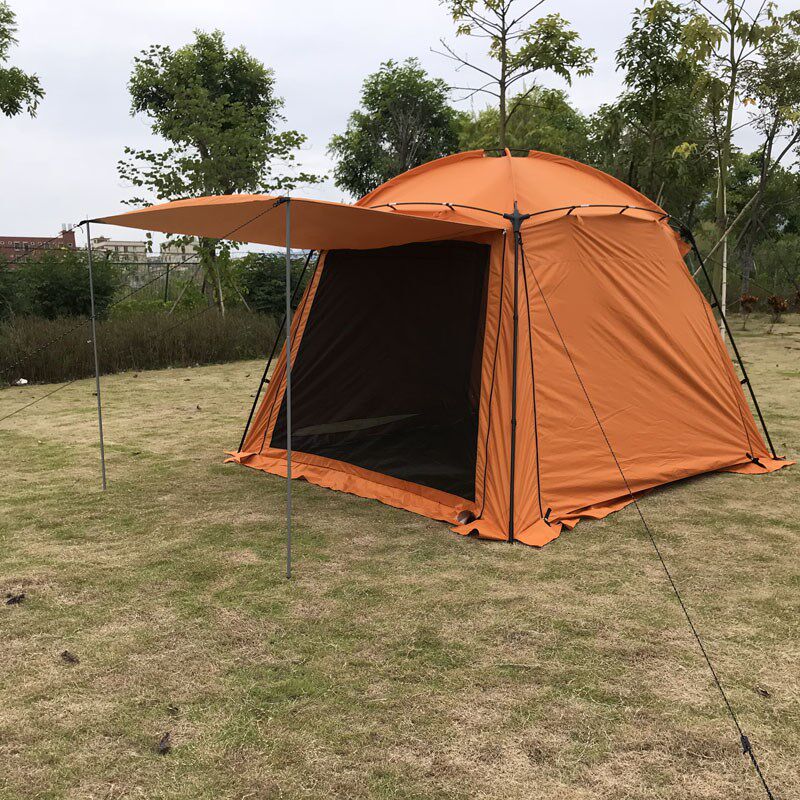 户外超大天幕凉棚防雨涂银牛津布新厅野炊事帐篷多用露营专业沙滩