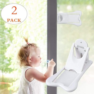 厂家2Pcs Sliding Door Lock for Child Safety Baby ProofZ Door