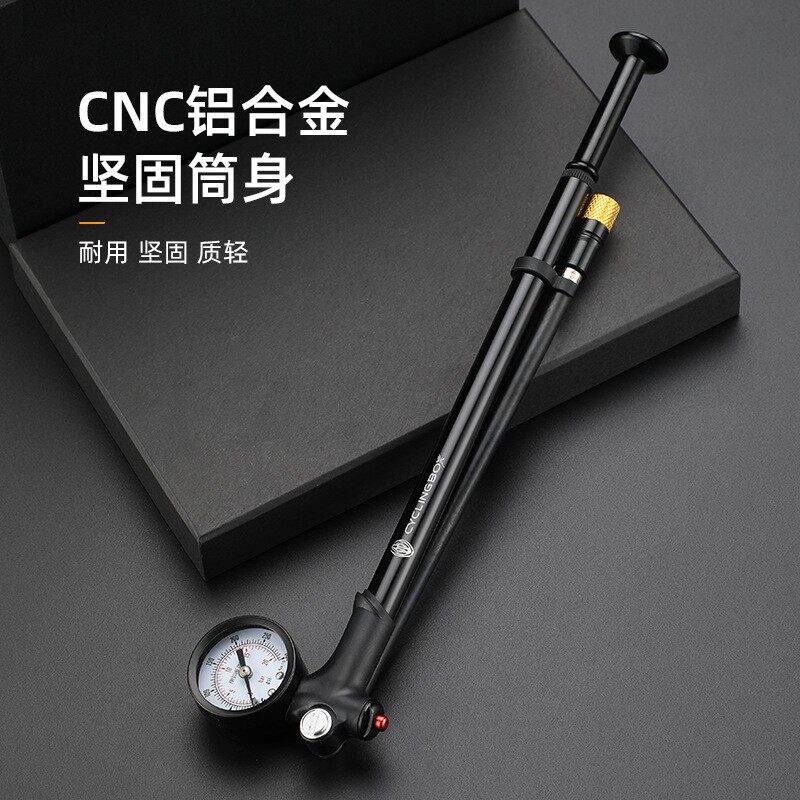 新品李森工具山地车气叉打气筒避震自行车前叉气S筒高压便携迷你