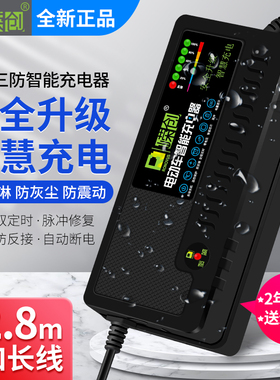 电动车电瓶三轮车通用智能充电器48v60v72v96伏12A20A32A45A60安