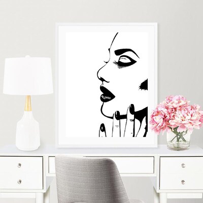 Nail Salon Quotes Makeup Wall Art Posters and Prints Nail Te