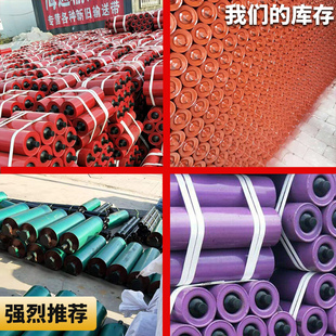 输送机托辊无动力滚筒输送带配件全套胶辊轴托滚传送带滚轮辊筒