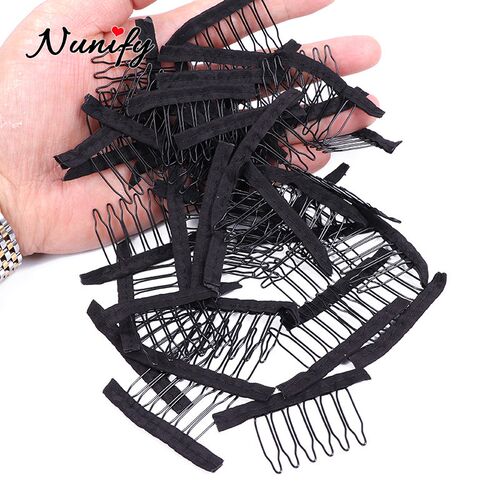 Wig Comb Clips 4 Teeth Hair Extension Clips Stainless Steel