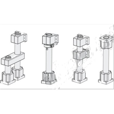 ZCD01-D35 ZCD18 ZCD11 ZCD16机构安装组件底座/立柱/锁块/加强块