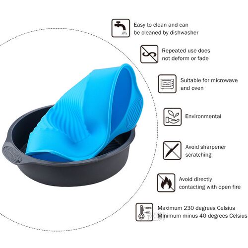 Silicone Round Food Grade Non Stick Cake Bakeware 3D Cake Mo