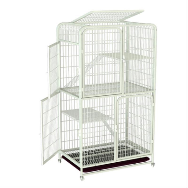 狗笼子小型犬带厕所泰迪笼子室y内中型犬宠物笼家用方管加粗狗围