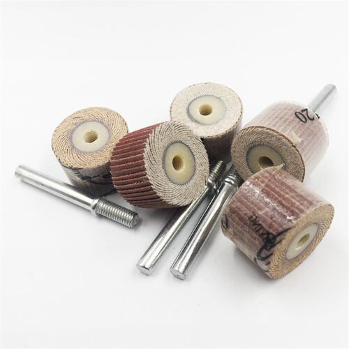 科盈6mm柄2016活轴页轮千叶轮 打磨抛光活柄叶轮砂布打磨轮电磨头