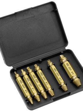 6 in 1 Screw Remover Damaged Screwdriver Set Broken Bolt Scr