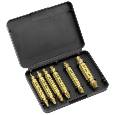 6 in 1 Screw Remover Damaged Screwdriver Set Broken Bolt Scr