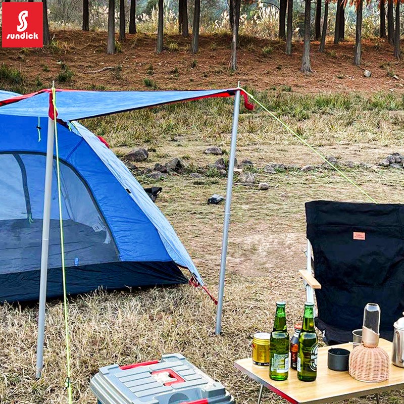 山地客2.4米4节天幕杆天幕铁支架帐篷门厅天幕支撑杆配件加粗加长