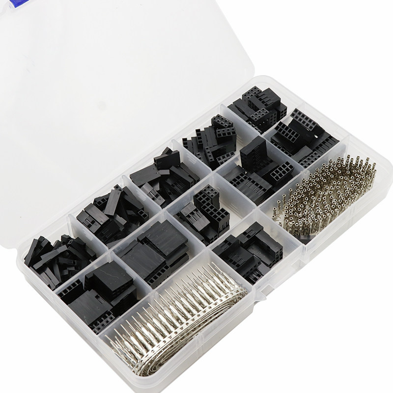 工厂销620pfcs 2.54mm 单双排杜邦胶壳 杜邦跳线头连接器外壳配端