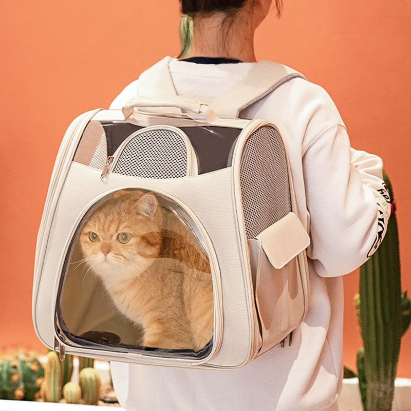 便携式猫包大容量双肩背猫包外出便携猫咪背包户外猫狗宠物用品