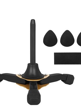 单簧管支架长笛支架折叠可拆卸黄色加粗三脚支S架乐器摆放架