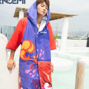 游泳浴袍旅d行斗篷浴巾海边沙滩披风衣吸水速干大毛巾男女大人