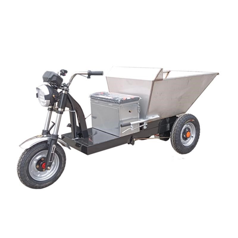 养猪场清粪车养猪拉粪车不锈钢运输车农用翻斗车电动养殖场拉粪车