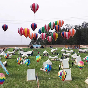 充气空飘热气球网红升空落地热气球卡通气模定制户外活动广告装饰