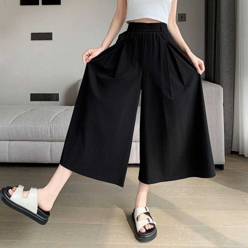 冰丝阔腿裤女夏季薄款梨形身材显瘦垂感宽松休闲七分潮流爆款裤裙,电子元器件市场,其它元器件,淘宝优惠券,粉丝福利购,淘宝优惠卷