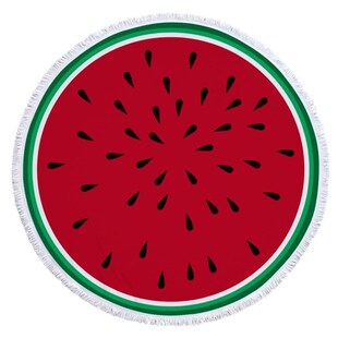 Blanket Carpet Shower-Towel Circle-Mat Watermelon Bath Servi