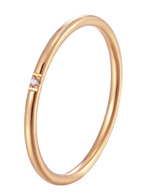 小众高货New Fashion 1mm stainless steel Cubic Zirconia Thin